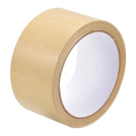 Unique Bargains Paper Adhesive Packing Tape for Masking Sealing Brown 2 Pcs image {5}
