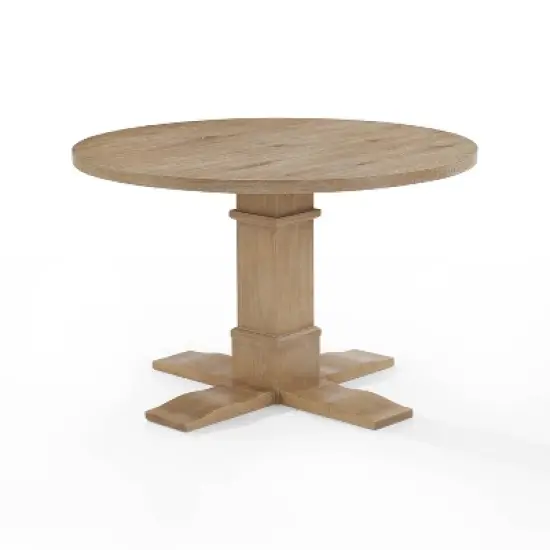 Joanna Round Dining Table Rustic Brown - Crosley image {1}