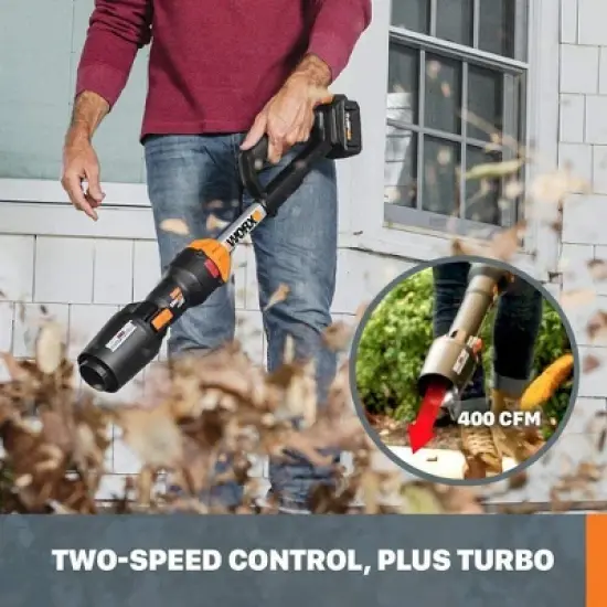 Worx WG543 20V Power Share LEAFJET Cordless Leaf Blower with Brushless Motor image {4}