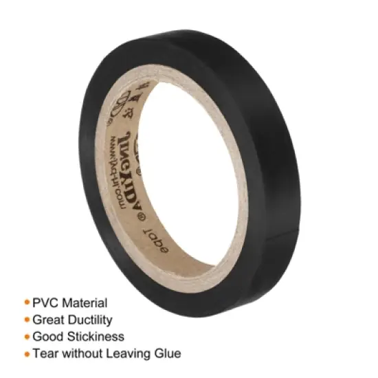 Unique Bargains PVC Thin Sticky Seal Tennis Badminton Racket Grip Finishing Tapes 26Ft 4 Pcs image {3}