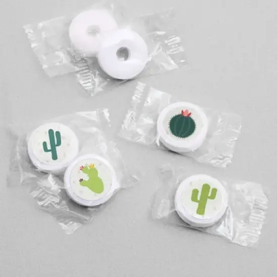 Big Dot of Happiness Prickly Cactus Party - Fiesta Party Round Candy Sticker Favors - Labels Fits Chocolate Candy (1 Sheet of 108) image {2}