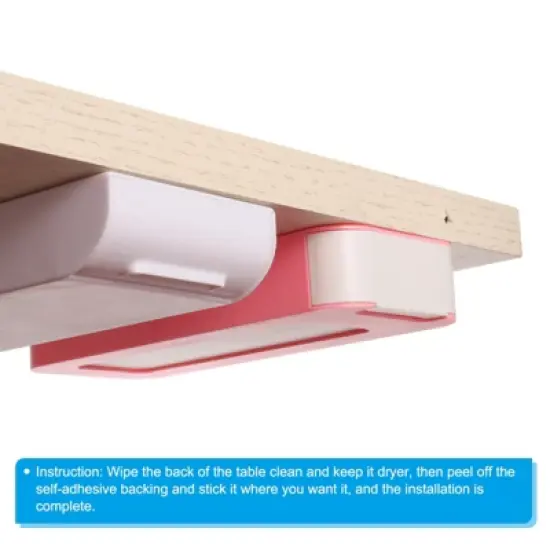 Unique Bargains Under Table Slide Out Hidden Drawer Storage Organizers 2 Pcs image {4}