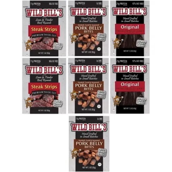 Wild Bill's Multi-Brand 35-Piece Sampler Gift Tool Bag - Beef Jerky, Turkey & More image {2}