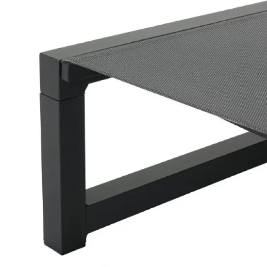 Christopher Knight Home Draven Outdoor Mesh and Aluminum Armless Adjustable Chaise Lounge (Set of 2) image {9}