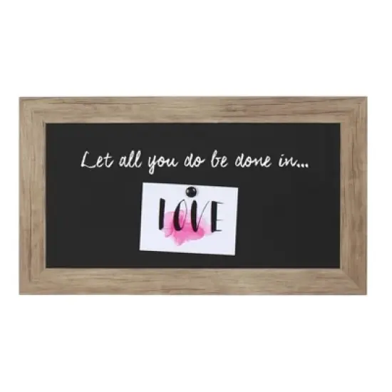 Beatrice Framed Magnetic Chalkboard Rustic Brown - DesignOvation image {3}