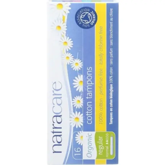 Natracare Organic Cotton Tampons Regular - 16 ct image {1}