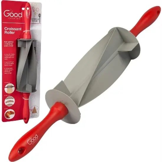 Rolling Pin Croissant Cutter-Perfect Consistent Evenly Shaped Dough Pastry Wheel- Roller & Slices-Homemade Croissants, Baked Desserts- Dishwasher Safe image {5}