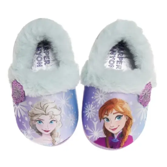 Disney Frozen Anna and Elsa Happy Sisters Toddler Girls' Dual Sizes Slippers image {5}