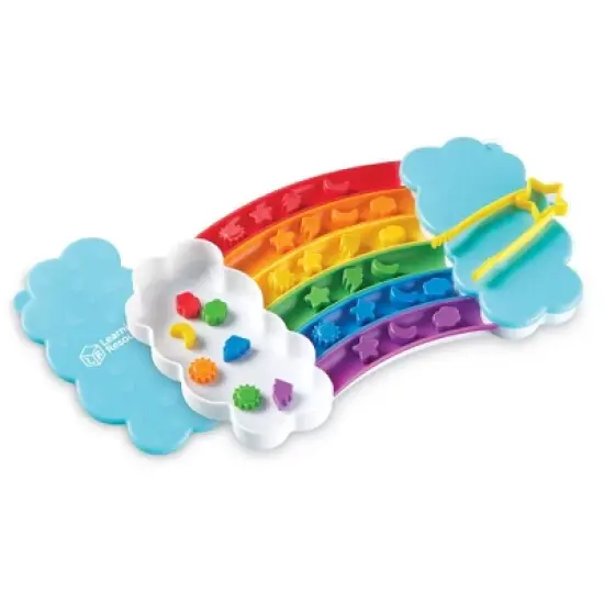 Learning Resources Rainbow Sorting Trays: Plastic Teaching Aid & Props for Toddler & Preschool Education image {2}