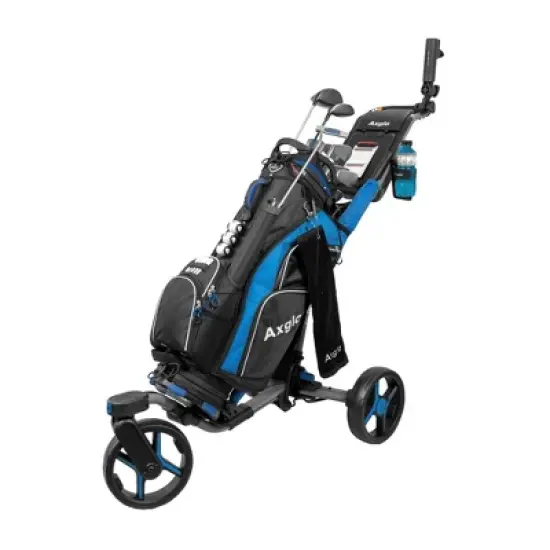 Axglo V3 Golf Push Cart - 3-Wheel - Foldable & Superior Maneuverability image {4}