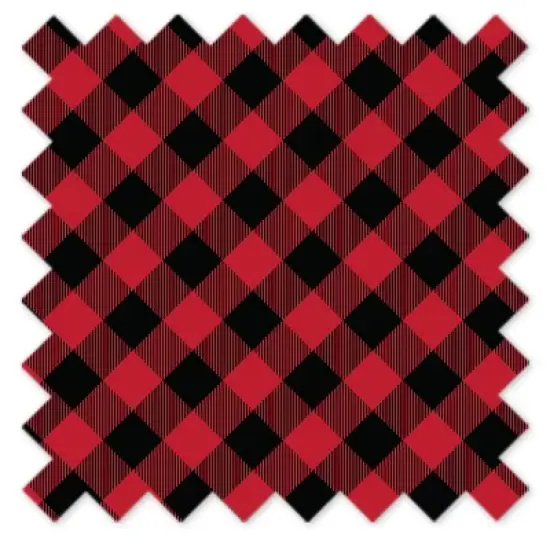 Bacati - Lumberjack Red/Black/Gray Boys Cotton Long Crib Rail Guard Cover image {5}
