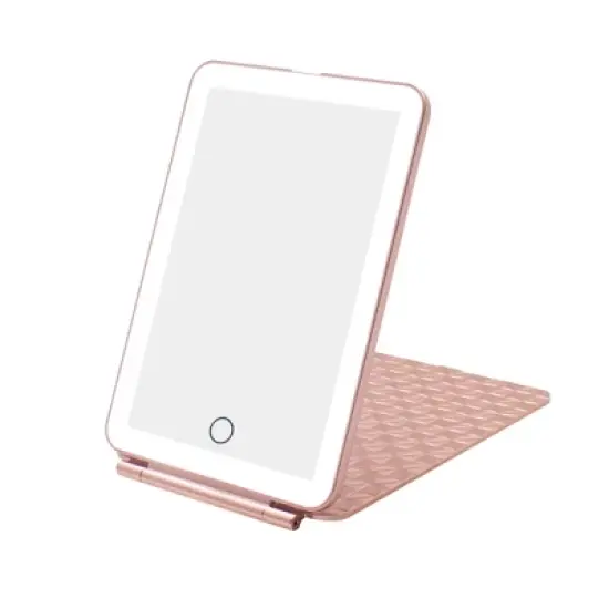 Impressions Vanity Fleur Touch Pad Mini Tri-Tone LED Makeup Mirror image {12}