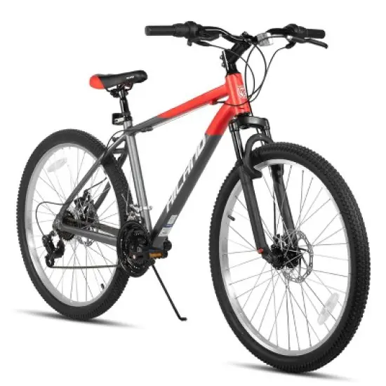 HILAND 26 Inch 27.5 Inch Mountain Bike for Adults, 18-Speed with Front Suspension, Lightweight Aluminum Frame, Dual Disc Brakes image {11}