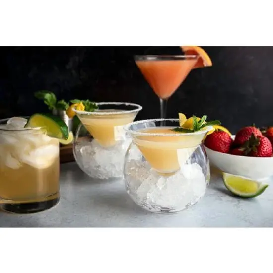 Kook Caviar Chiller Dish and Cocktail Glass, 5 Oz, Set of 2 image {3}