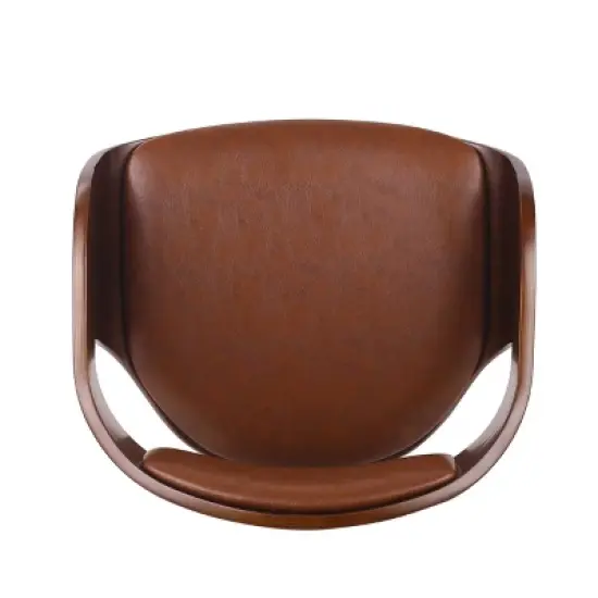 Clyo Mid-Century Modern Upholstered Swivel Barstool - Christopher Knight Home image {7}