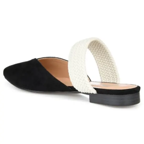 Journee Collection Womens Roxeene Slip On Pointed Toe Mules Flats image {6}