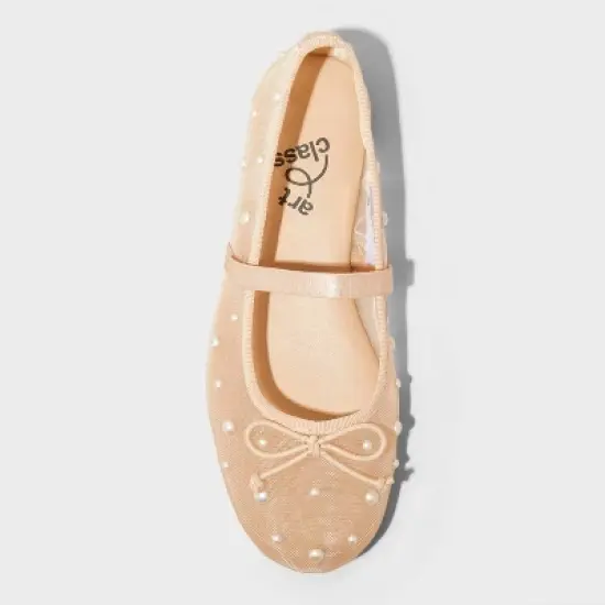 Kids' Fleur Mesh Slip-On Ballet Flats - art class&trade; Blush image {2}