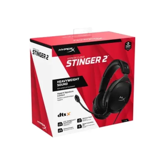 HyperX Stinger 2 Wired Gaming Headset for Xbox Series X|S/Xbox One/PlayStation 4/5/Nintendo Switch/PC - Black image {8}