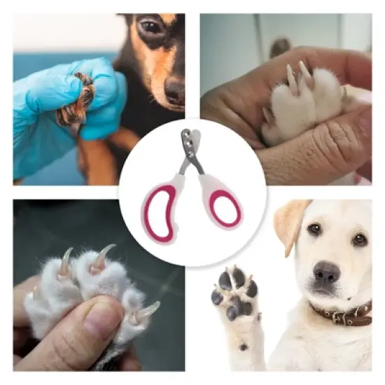 Unique Bargains Durable Double Hole Pet Nail Clippers 3.94"x2.56" 1 Pc image {5}