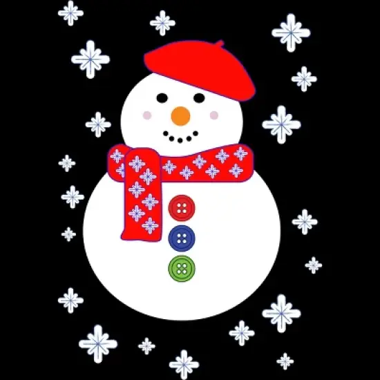 Men's Design By Humans Christmas Snowman By ScarDesign Tank Top image {1}