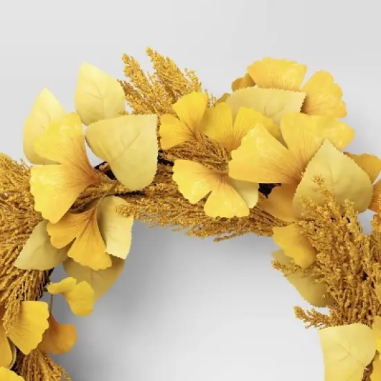 Goldenrod Mix Fall Wreath - Threshold&trade; image {2}