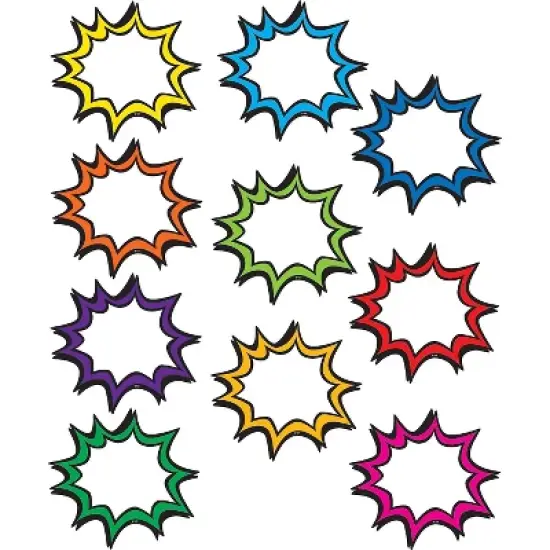 Teacher Created Resources Superhero Burst Accents 30 Per Pack 3 Packs (TCR5830-3) image {1}