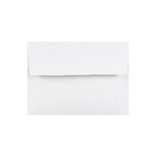 JAM Paper Gummed A2 Invitation Envelopes 5 3/4" x 4 3/8" White MOOP6250LDIC image {2}
