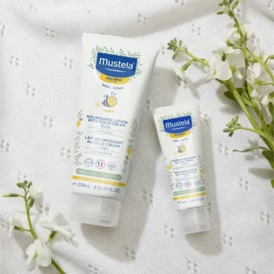 Mustela Nourishing Baby Body Lotion Moisturizing Baby Cream for Dry Skin -  6.76 fl oz image {2}