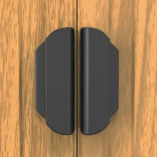 vidaXL Garden Shed Light brown Galvanized steel 75.6x42.5x87.8 in image {6}