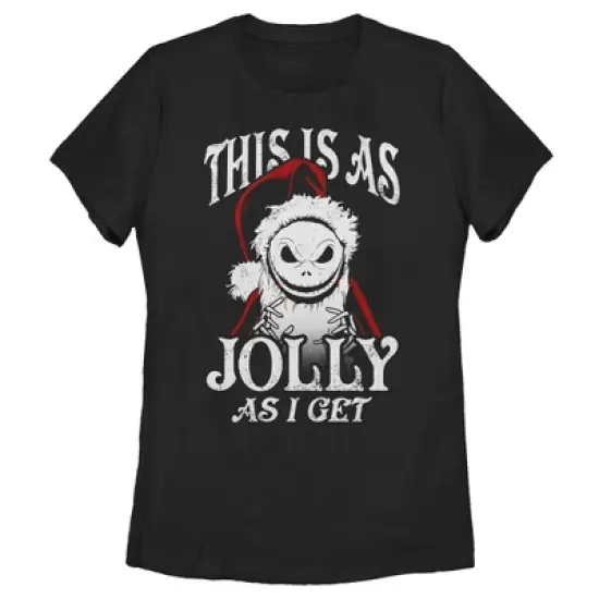 Women's The Nightmare Before Christmas This Is As Jolly as I Get T-Shirt image {3}