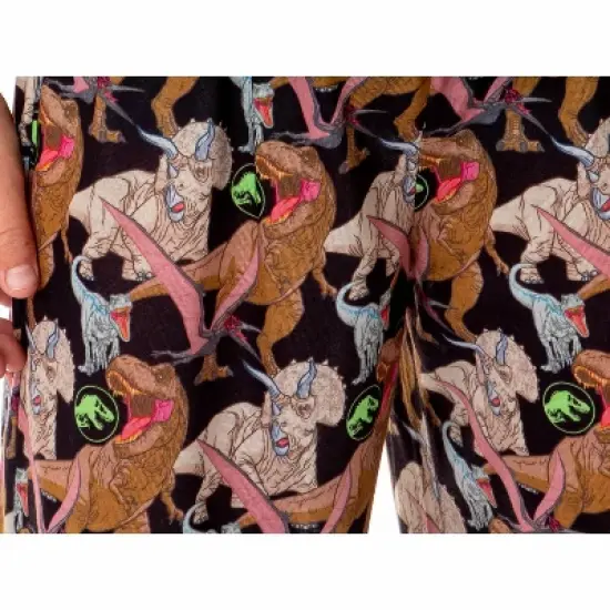 Jurassic World Boys' Movie Film Dinosaurs Roaming Park Logo Pajama Set Multicolored image {2}