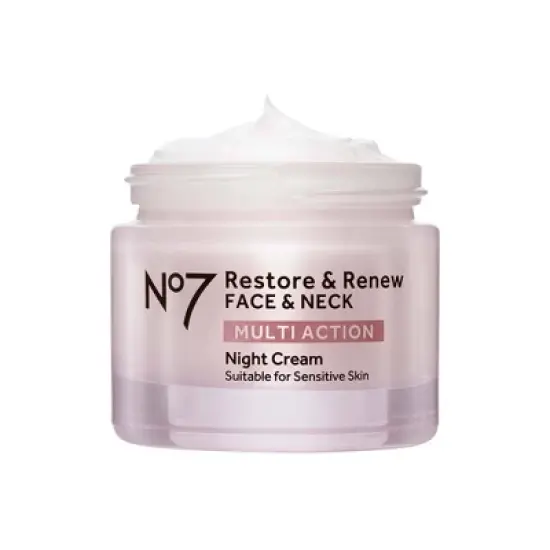No7 Restore & Renew Multi Action Face & Neck Night Cream - 1.69 fl oz image {2}