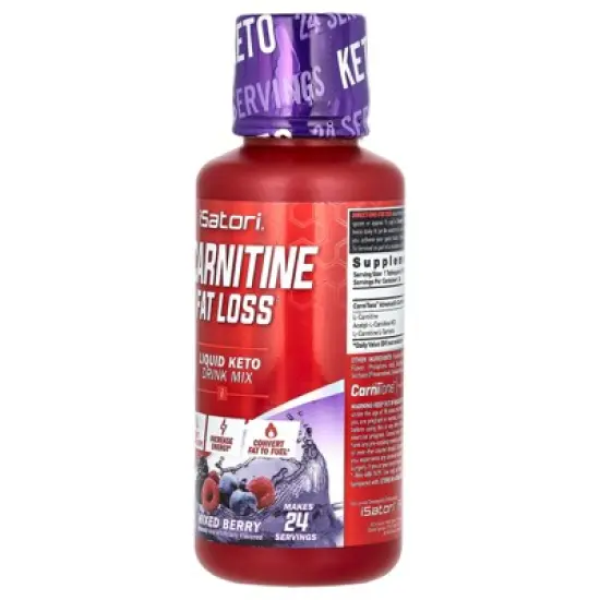 Isatori L-Carnitine, Mixed Berry, 12 fl oz (360 ml) image {2}