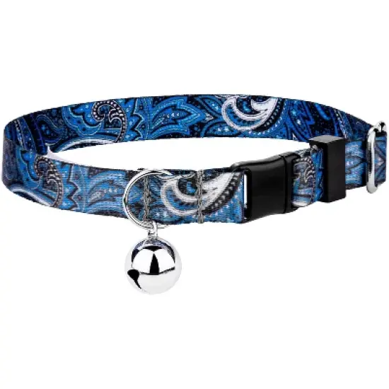 Country Brook Petz Blue Paisley Cat Collar image {4}
