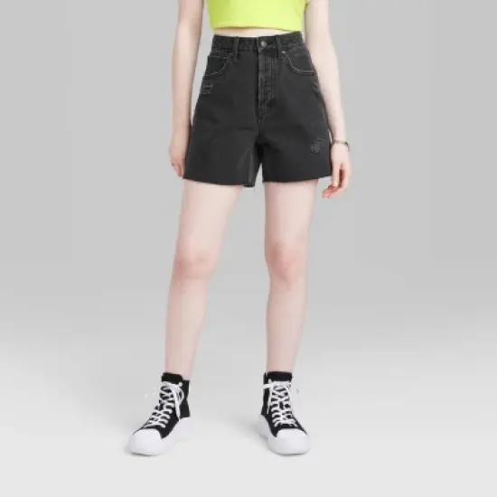 Women's High-Rise Cutoff Midi Jean Shorts - Wild Fable&trade; image {1}