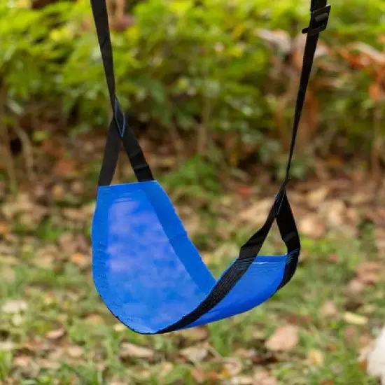 PLAYBERG Indoor and Outdoor Patio Playground Kids Fun Hanging Mesh Fabric Tree Swing with Adjustable Strap image {3}