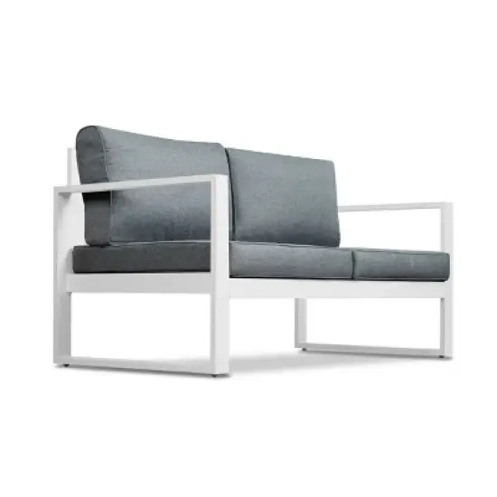 Baltic Patio Loveseat White - Real Flame image {2}