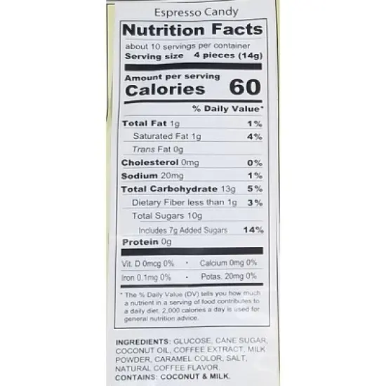 Bali's Best Espresso Candy Made with Real Coffee 5.3 Oz. (Pack of 2) image {6}