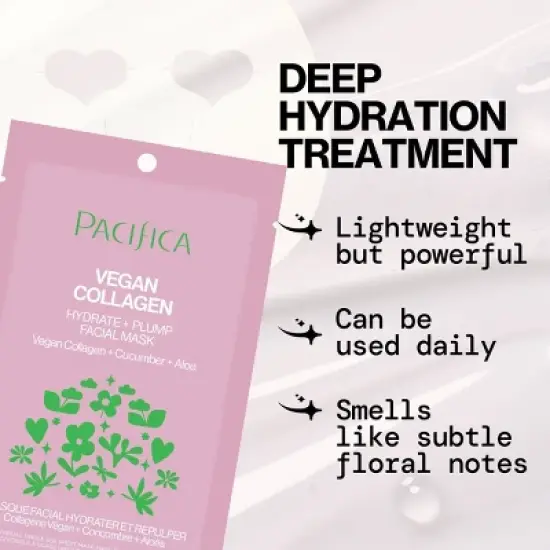 Pacifica Vegan Collagen Hydrate and Plump Facial Mask - 0.67fl oz image {7}
