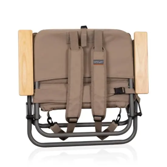 Oniva Descanso Padded Portable Outdoor Beach Chair - Shale Brown image {5}