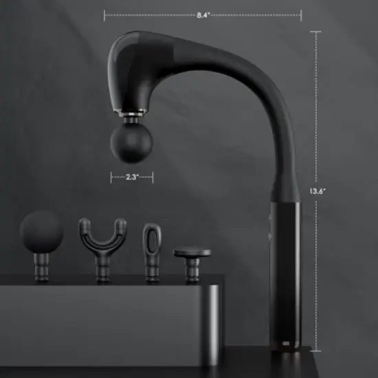 SUGIFT Massage Gun Deep Tissue with Extended Handle Revolutionary U-Shaped Back Massager Body Massager for Neck, Shoulder, Leg image {8}