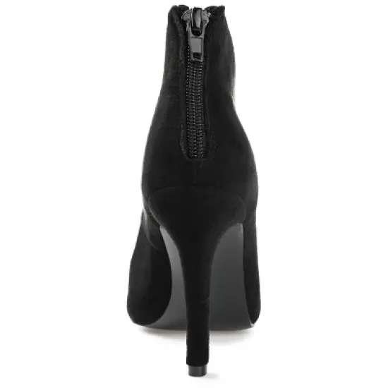 Journee Collection Womens Junniper Back Heel Zip High Stiletto Pointed Toe Pumps image {2}