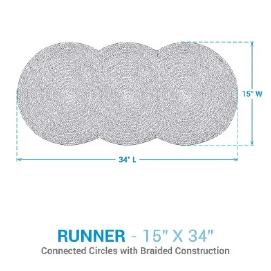 Split P Peppermint Candy Braided Runner 15"X34" image {3}