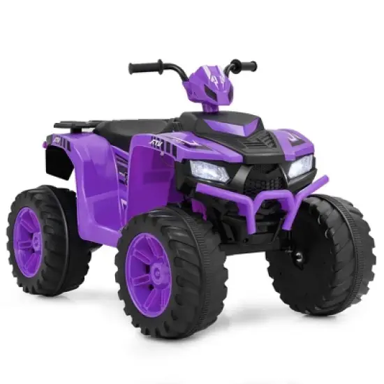 Honeyjoy 24V Kids Ride-On Electric ATV 4-Wheeler Quad Car with Wireless Connection Black/Blue/Pink/Red/Purple image {13}