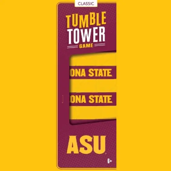 MasterPieces Real Wood Block Tumble Towers - NCAA Arizona State Sun Devils image {4}