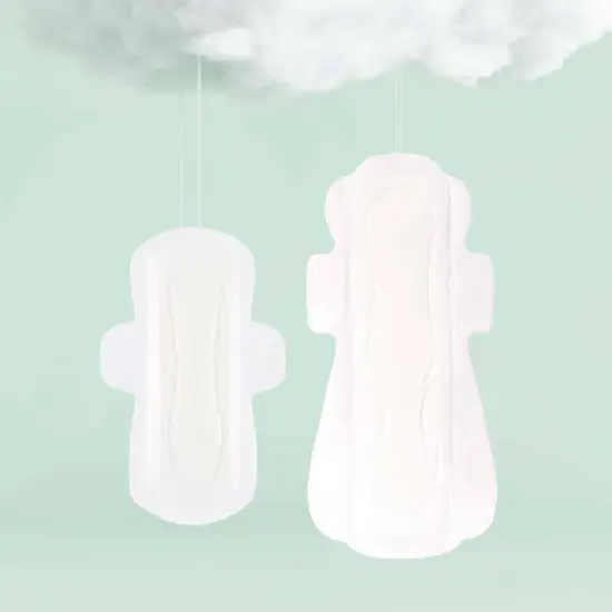 Rael Organic Cotton Cover Regular & Overnight Pads Duopack - Unscented - 28ct image {2}