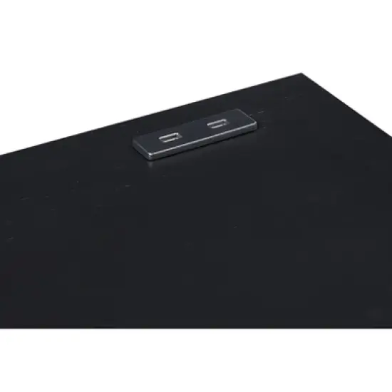 NicBex Modern 3-Piece Desk Set,Computer Desk with Padded Stool,Office Desk with Rolling Casters,Gaming Desk with Charging Ports for Home Office image {3}