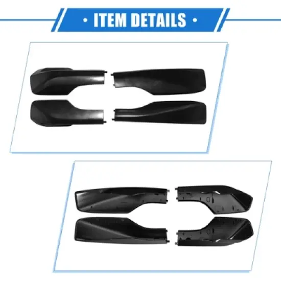 Unique Bargains Car Roof Rack Side Rails End Cover Shell Cap for Toyota RAV4 2001-2005 Durable Plastic Black 4pcs image {4}