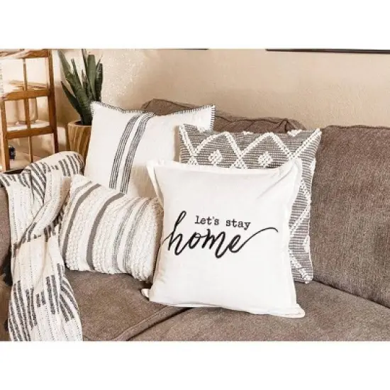 13"x20" Oversize Bria Striped Family-Friendly Lumbar Throw Pillow Cover - Lush D&eacute;cor image {8}