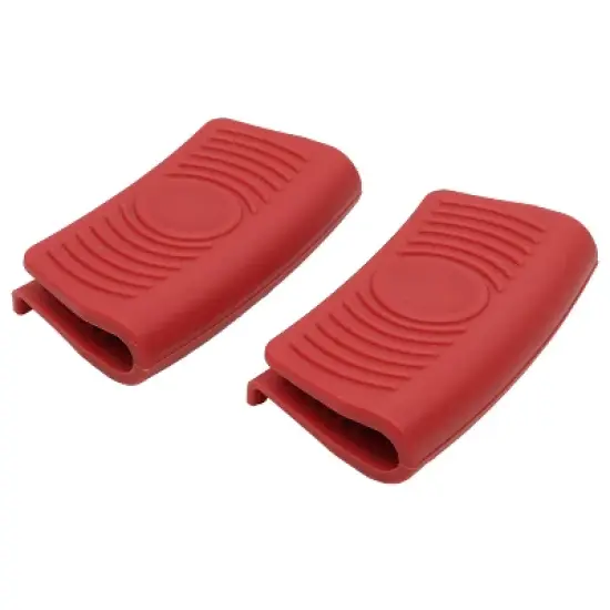 2 in 1 Pre-Seasoned Cast Iron Dutch Oven With Dual Handles, Outdoor Camping Deep Pot for BBQ Baking, 5 Quart.With 2pcs Silicone Handel Covers image {12}